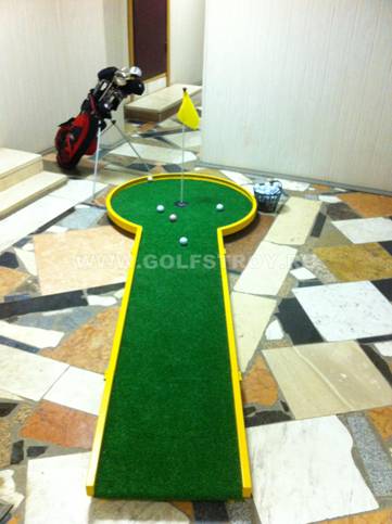 Офисный модульный мини-гольф                                                                                                                                                                                                         (длинна дорожек от 3.5м до 4.5м, диаметр круга 100см.)